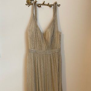 NWT Gold Floor Length Evening Gown